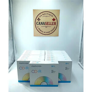 Lot of 65 Memorex CD-R's 700 Mb‎ 80 Min with slim cases Brand New Sealed